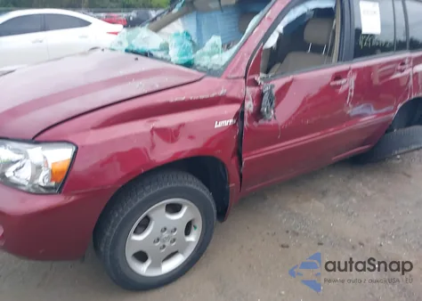 2005 Toyota Highlander Limited V6 z USA, uszkodzony, nr VIN JTEEP21AX50123974